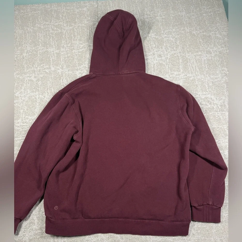 Lululemon Steady State Pull Over Hoodie Sweatshirt Maroon Men Size M